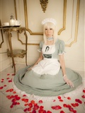 Cosplay C78 longphoto white hair sexy Japanese maid(6)